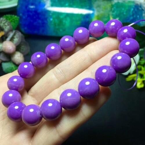 Natural Phosphosiderite Purple stone Bracelet AAA 10-11mm