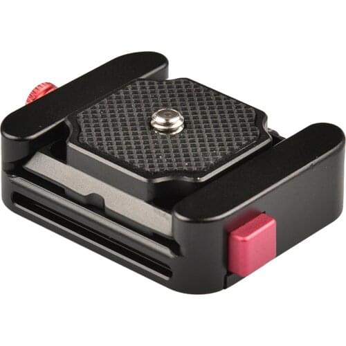 Quick Release Plate Camera Mounting Adapter Clamp for Monopod Tripod Ball Head Self-Locking System Parts