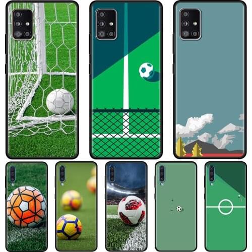 Glam Football Field Phone Case for Samsung Galaxy A51 A21s A12 A71 A31 A52 A32 5G A02s A72 A41 A11 A51 A42 A7 Cover