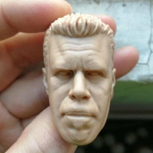 Blank 1/6 Scale Ron Perlman Clay Morrow Head Sculpt Unpainted Fit 12" Body