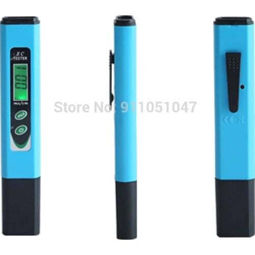 EC-963 EC Meter Tester High Precision Digital Pen Type ATC Conductivity Meter Water Quality Analyzer Device with LCD Backlight