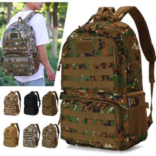 Camouflage Backpack Men Large Capacity Army Military Tactical Backpack Men Outdoor Travel Rucksack Bag Hiking Camping Backpack