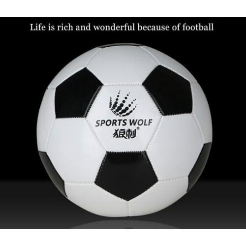 Classic Black and White Block Football Standard 4th 5th Football Professional Training Wear-resistant Soccer Accessories