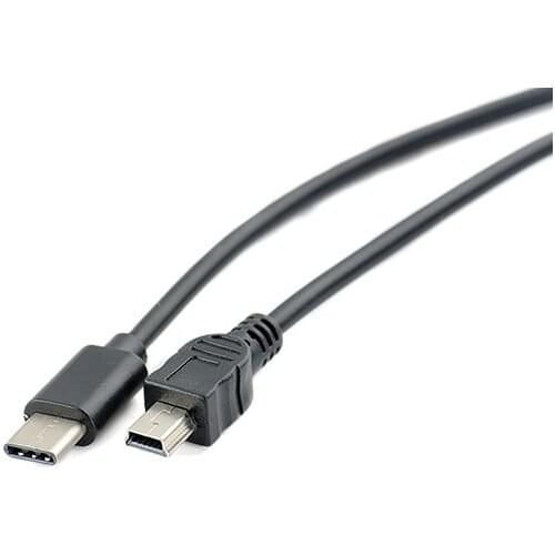 Mini USB Type C Cable USB C to Mini USB for Digital Camera PS3 iMac Pro 30CM