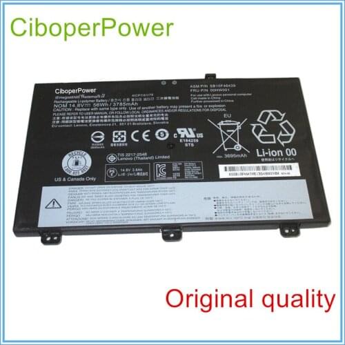 Original 14.8V 56Wh 3785mAh battery For S3 14.0 inch 00HW001 SB10F46439