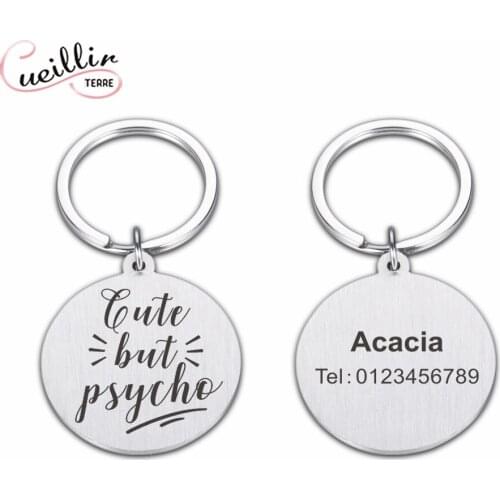 Pet Name Phone Custom Collar Brand Personalized Pet Keychains Gifts For Newborn Pets Love Pet Proof Suitable For Cats And Dogs