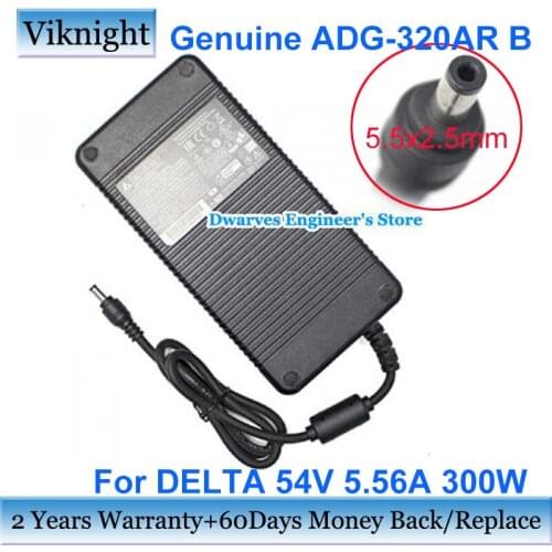 Genuine Delta ADG-320AR B 54V 5.56A AC Adapter 300W ADP320AR Laptop Power Supply Charger 5.5x2.5mm