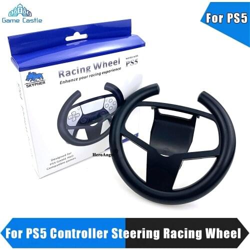 Gaming Racing Steering Wheel for PS5 Controller Driving Gaming Handle for Playstation 5 Joypad Grip Controller Games Accessories