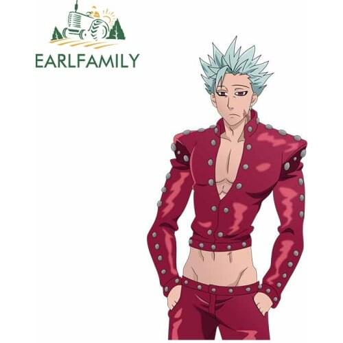 EARLFAMILY 13cm x 7cm For Seven Deadly Sins Car Stickers Surfboard Decal Graffiti Sticker Vinyl Material Occlusion Scratch