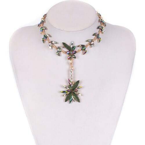 Elegant Crystal Wrap Choker 2017 Gothic Rhinestone Chokers Necklace for Women Statement Necklaces Christmas Gifts