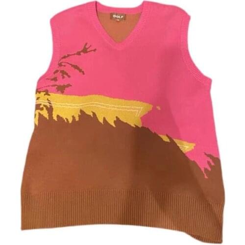 2021 New Fashion GOLF WANG Luxury Ice Cream Vest Spring/Summer Golf Le Fleu Leisure Vest Academy Taylor The Creator Ins Vest Men