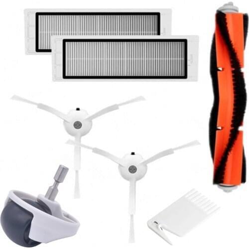 1 main brush 2 piece filter wheel 2 side brush for xiaomi robot replacement side brush roborock vacuum cleaner