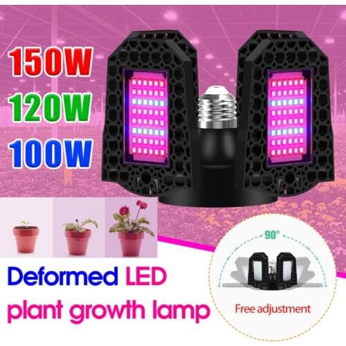 1Pc Folding LED Plant Light Indoor Red And Blue Spectrum Succulent Growth Light E27 Deformed Seedling Planting Light