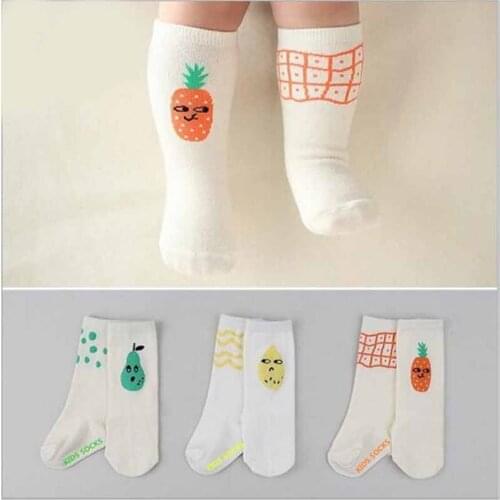 2016 Cartoon Cute Children Sock Print Animal Cotton Baby Kid Sock Knee High Long Fox Socks For Toddler Girl Clothing Accessories