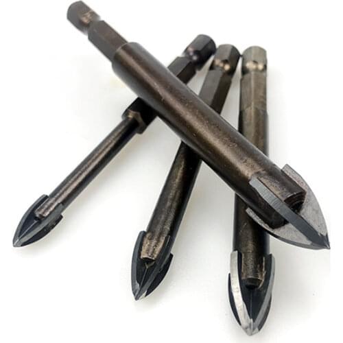 3-16mm Glass Tile Drill Bits Set Tungsten Carbide Tipped Spear Head Ceramic Tile Marble Mirror Drill Bits Tungsten Carbide