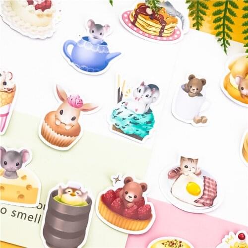 40pcs Creative Cute Self-made Meng pet food Scrapbooking Stickers /Decorative Sticker /DIY Craft Photo Albums kawaii