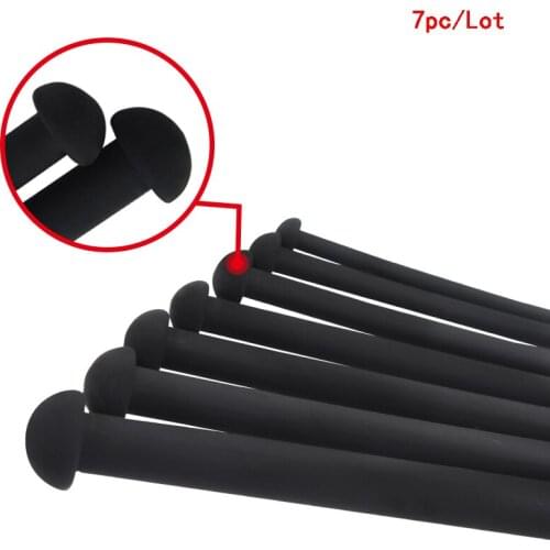 7pc /lot Male Silicone Catheter Long 350mm Penis Plug Stretching Chastity Device Penis Plug Sounding Urethral Adult Sex Toys
