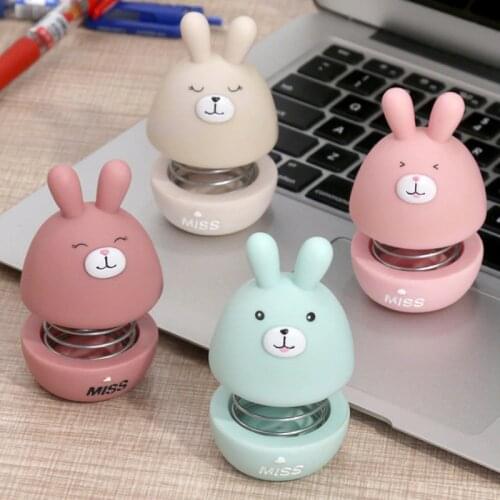 8.4CM Resin Anime Cartoon Shake Head Miss Rabbit Car Accessories Dashboard Decorations Toys Simple Home Desk Decoration Gifts