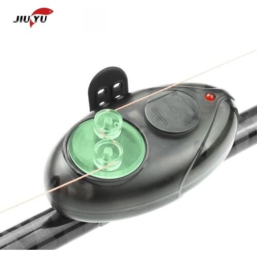 Automatic Fishing rod Bite Alarm LED Light Indicator Wireless Buffer Black Sound Alarm Carp Night Fishing glow in the dark