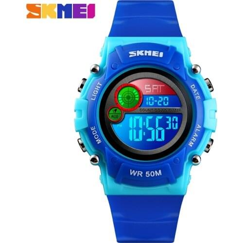 SKMEI 5Bar Waterproof Children Watch Luminous Stopwatch Sports Watches Kids Wristwatches For Boys Girls reloj infantil digital