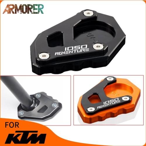 For 1050Adventure 1090 1190 1290 ADVENTURE ADV Motorcycle CNC Aluminum Kickstand Side Stand Plate Pad Support Enlarge Extension