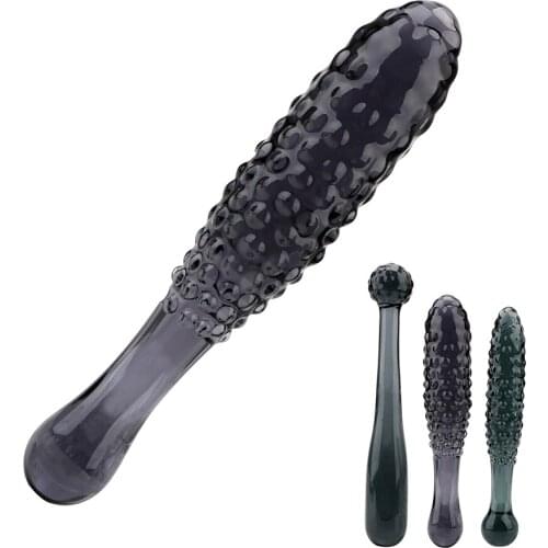 Dual Head Dildo Glass Butt Plug Sex Toys for Women Adult Products Prostate Massage Anal Expander