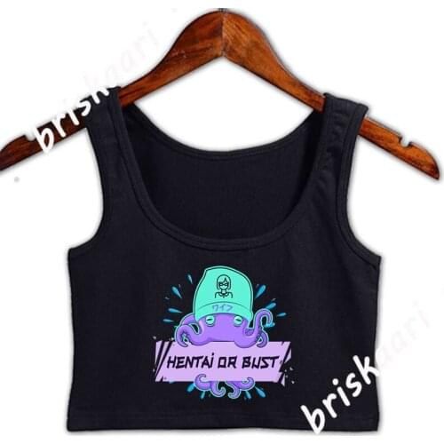 Hentai Or Bust Crop Top Women Cool Personalized For Girls Tops Summer Size S-2xl Fitness Normal Vest