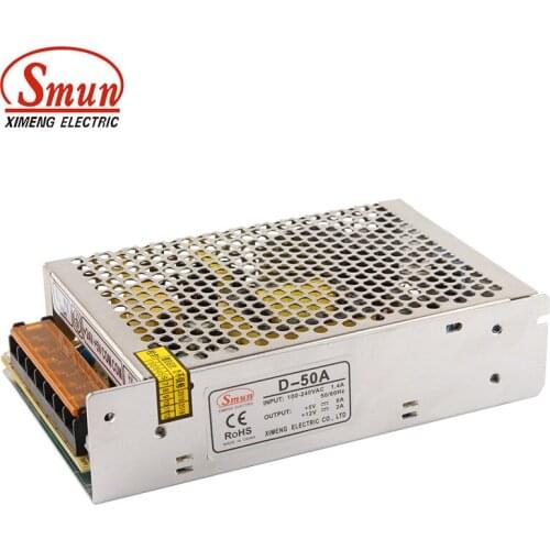 SMUN D-50A 50W 5V6A 12V2A Dual Output Switching Power Supply 5V 12V SMPS