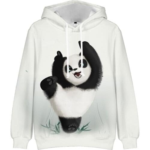 Novelty Chinese Panda 3D Hoodies Men/Women Harajuku Long Sleeve Hooded Sweatshirt Casual Boys Girls Top Child Clothing Oversized