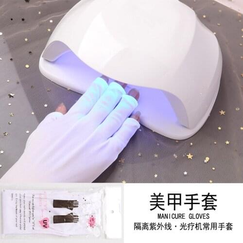 New Style Manicure Gloves Anti-ultraviolet Manicure Tools for Nail Phototherapy Long and Short White UV Gloves