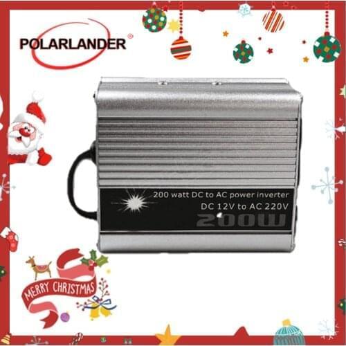 200W Watt Portable Car Automotive Power 12V 220V Inverter Charger Converter power transformer DC 12 to AC 220 Modified Sine Wave