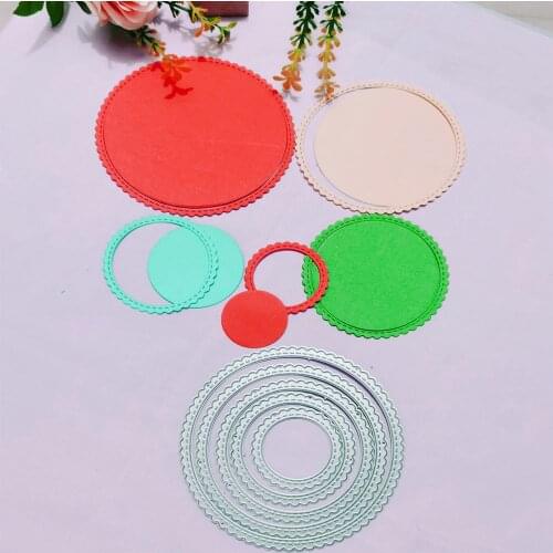 Five piece loop background Metal Cutting Dies for DIY Scrapbooking Album Paper Cards Decorative Crafts Embossing Die Cuts