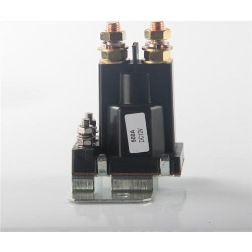 12V/24VDC 500A AMP 4 Pin starting Relay On/Off Car Auto Power Switch Plastic Double Batteries Isolator for Forklift Engineering