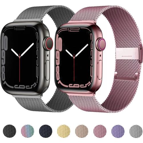 Strap For Apple watch band 44mm 40mm iWatch Band 38m/42mm metal Magnetic Loop correa Accessories bracelet Apple watch 5 4 3 SE 6