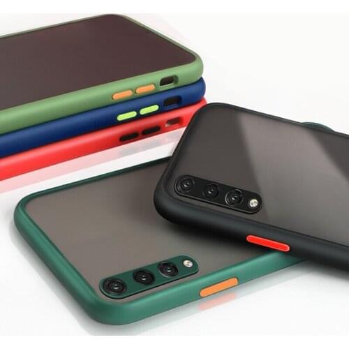 Luxury Camera Lens Protection Phone Case for Huawei P20 Pro Translucent Matte Soft TPU Frame Shockproof Hard Back Cover