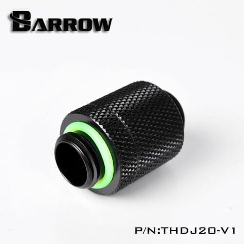Barrow White Black Silver G1 / 4 "Male to Male Rotary Connectors / Extender (20-25mm) PC water cooling system THDJ20-V1