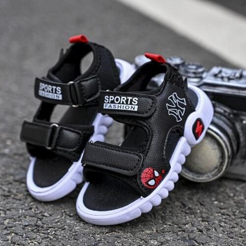 Girls sandals 2021 summer new boys fashion baby shoes childrens cartoon casual shoes soft-sole non-slip beach shoes size 21-32