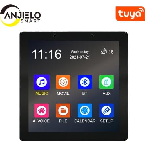 Tuya Wifi Gateway with Color Touchscreen, Remotely Control Your Kinds of Tuya Smart Appliances, G2 Hub