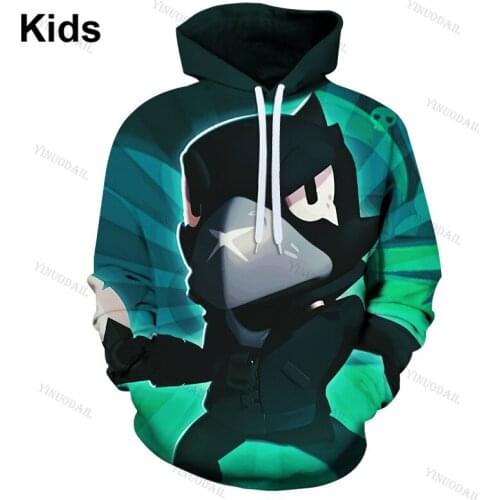 Shooter Shark Game Streetwear Kids Hoodie Shooting Game 3d Sweatshirt Battles Men and Women Tops Hoodies Teen Clothes