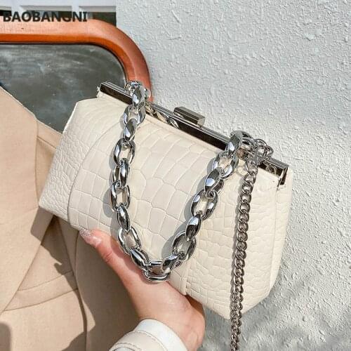 Stone pattern Chain Tote bag New High-quality PU Leather Womens Designer Handbag Shoulder Messenger Bag