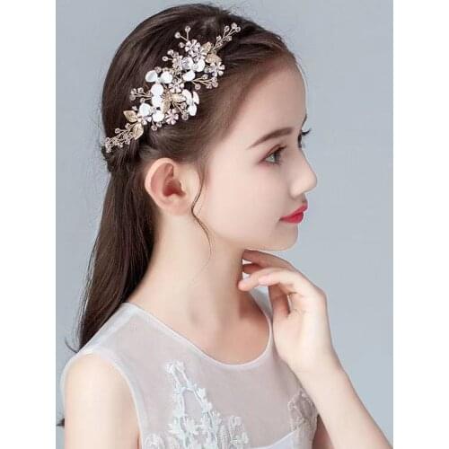 Girl Childrens Tiara Princess Super Fairy Hair Pin Small Fairy Stage Performance Runway Show Hair Accessories Bride Bridesmaid