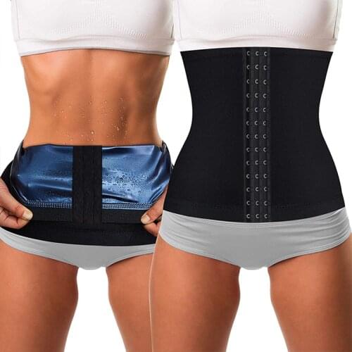 Workout Waist Trainer Cincher for Women Sweat Waist Trimmer Body Shaper Tummy Control Girdle Sauna Slimming Belt Fitness Corset