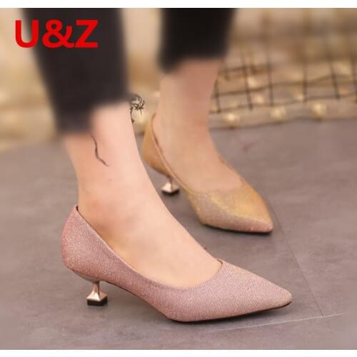 Женские туфли с каблуком-рюмочкой U&Z China At AliExpress