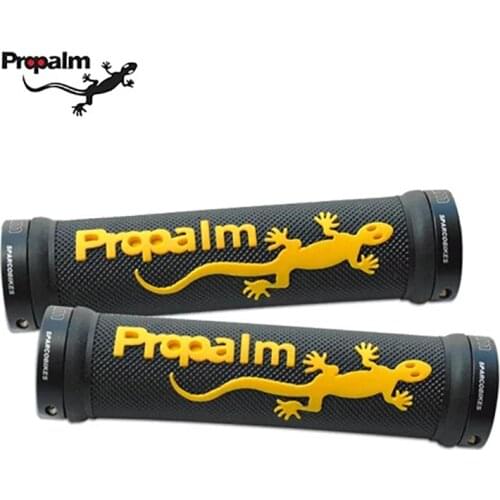 Propalm HY-709EP bicycle grips straight handles TPR rubber aluminum lock ring double side lock-on bike Grips riding equipment