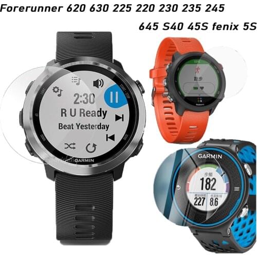 For Garmin Forerunner 620 630 225 220 230 235 45S 245 645 Approach S40/Fenix 5S 9H tempered screen protector Smart Watch Film