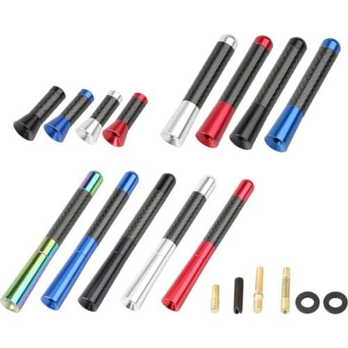 1pc 3.5CM 8CM 12CM 28CM car decoration radio carbon fiber antenna decorative