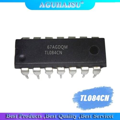 10pcs/lot TL084CN TL084 DIP-14 Operational Amplifiers - Op Amps JFET Input 100% New original