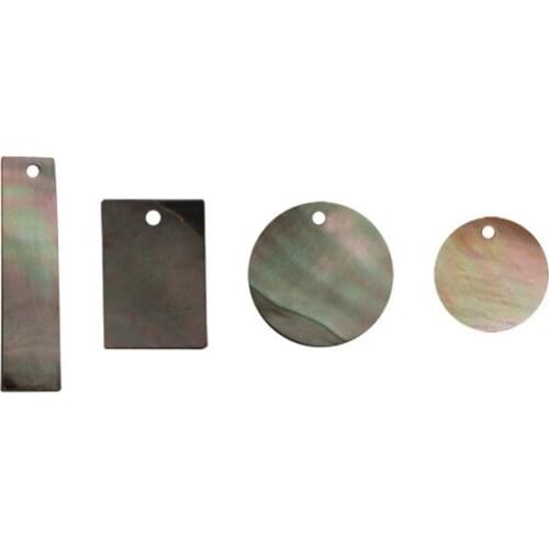 10 PCS Fashion Rectangle Round Shell Charms Pendant DIY Earrings Accessories For Jewelry Making