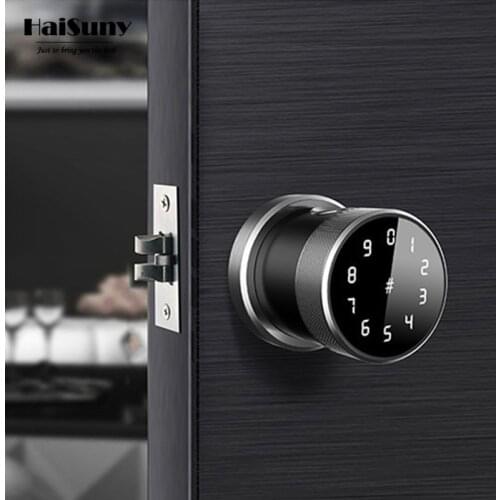 Biometric Fingerprint Lock Security Intelligent Indoor Wooden Door Lock with Password IC Card APP Remote Control Smart Unlock