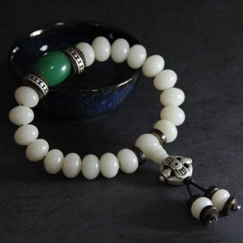 Handmade Tibetan Bodhi Beads Bracelet Buddhist Mala Bracelet Tibetan Wrist Mala Bodhi Root Deginer Jewelry Gift